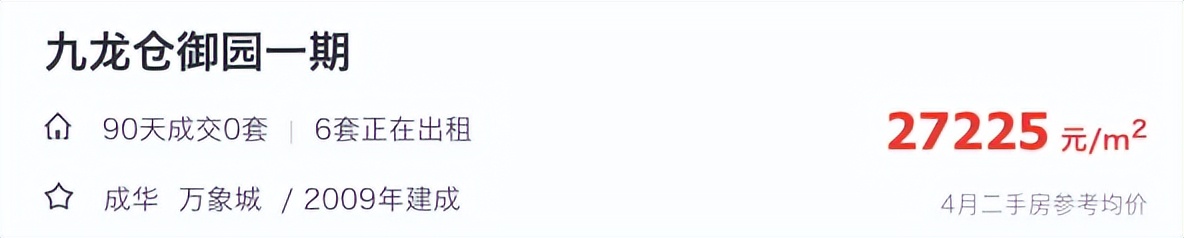 成都九龙仓御园楼盘,成都九龙仓御园120平米