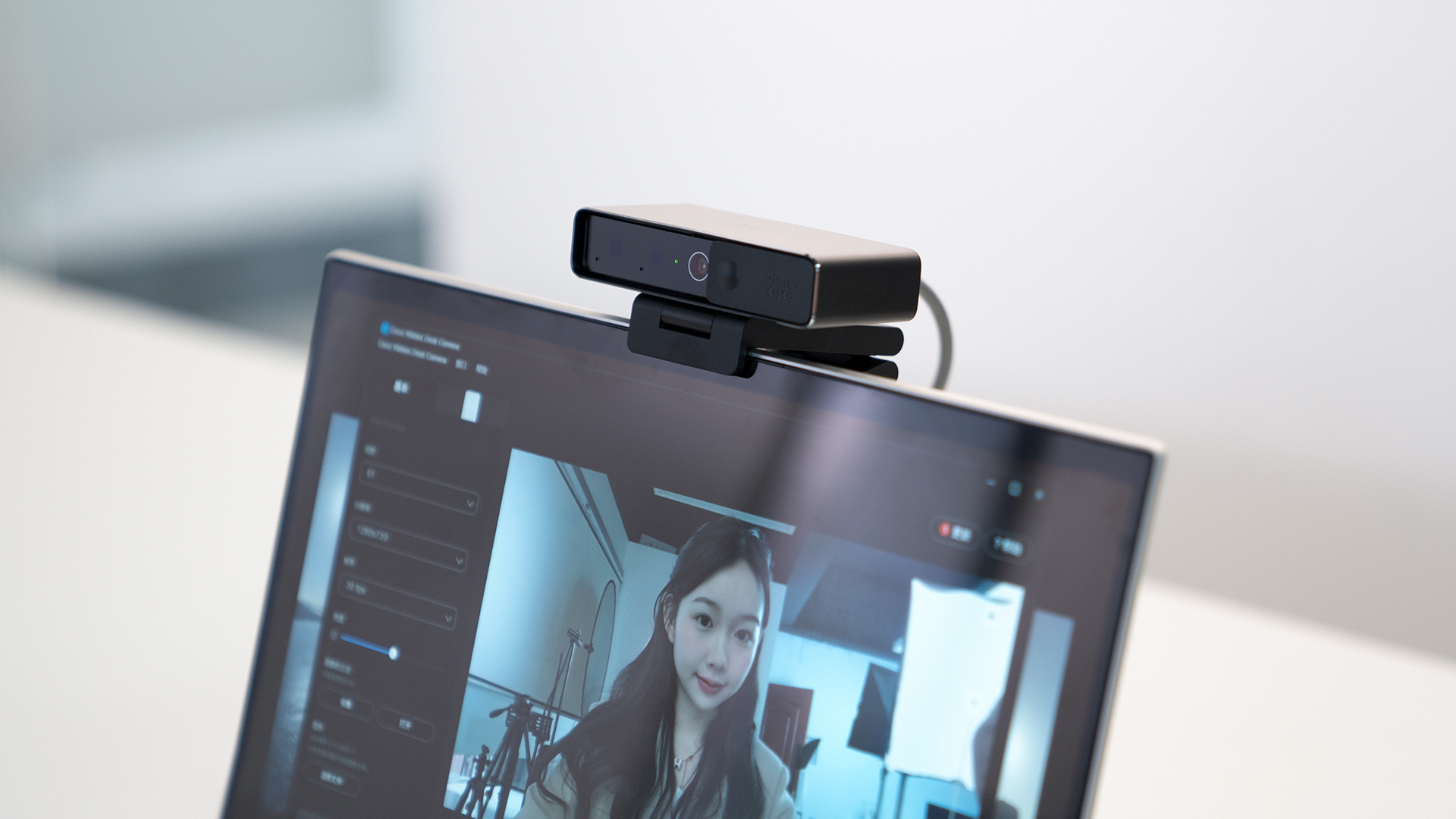 4K超清视频会议，支持自动对焦，思科Webex网络摄像头开箱