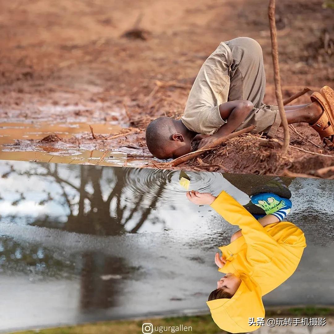 一张照片两个不同人生,一张图两个世界