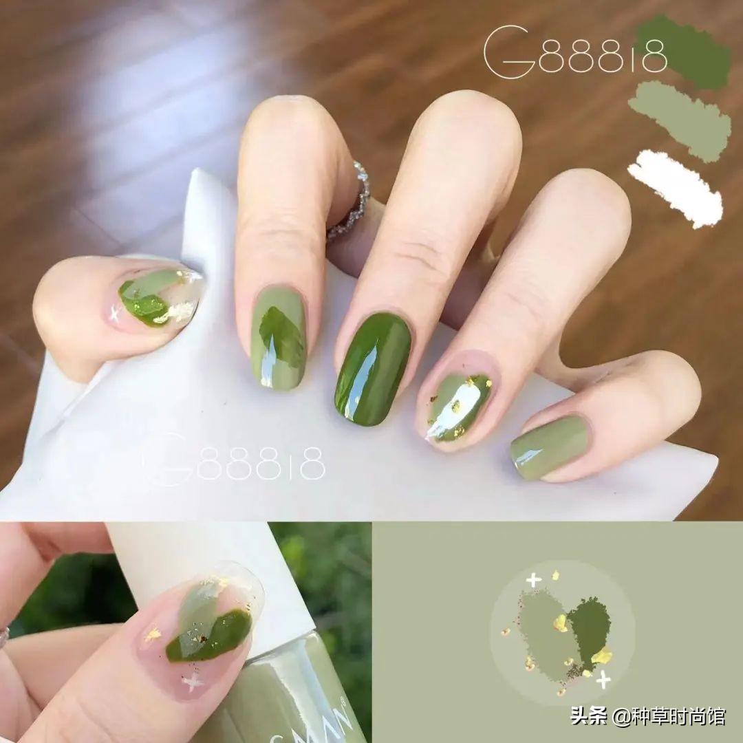 秋冬超显白高级感美甲,春日美甲图片最新款百搭