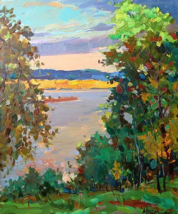 现代俄罗斯风景油画经典作品欣赏,米沙金油画作品