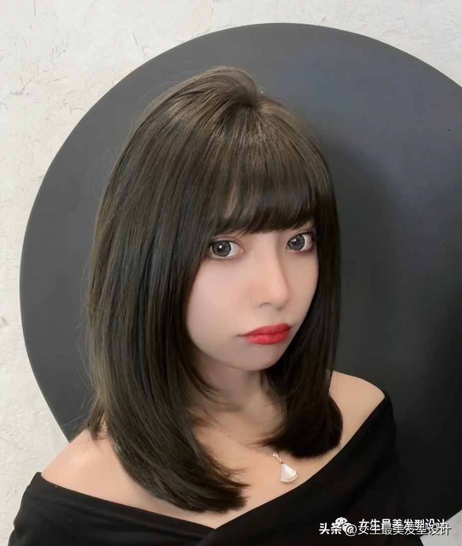 女生又酷又飒齐肩发打理,齐肩短发内扣优雅酷飒发型