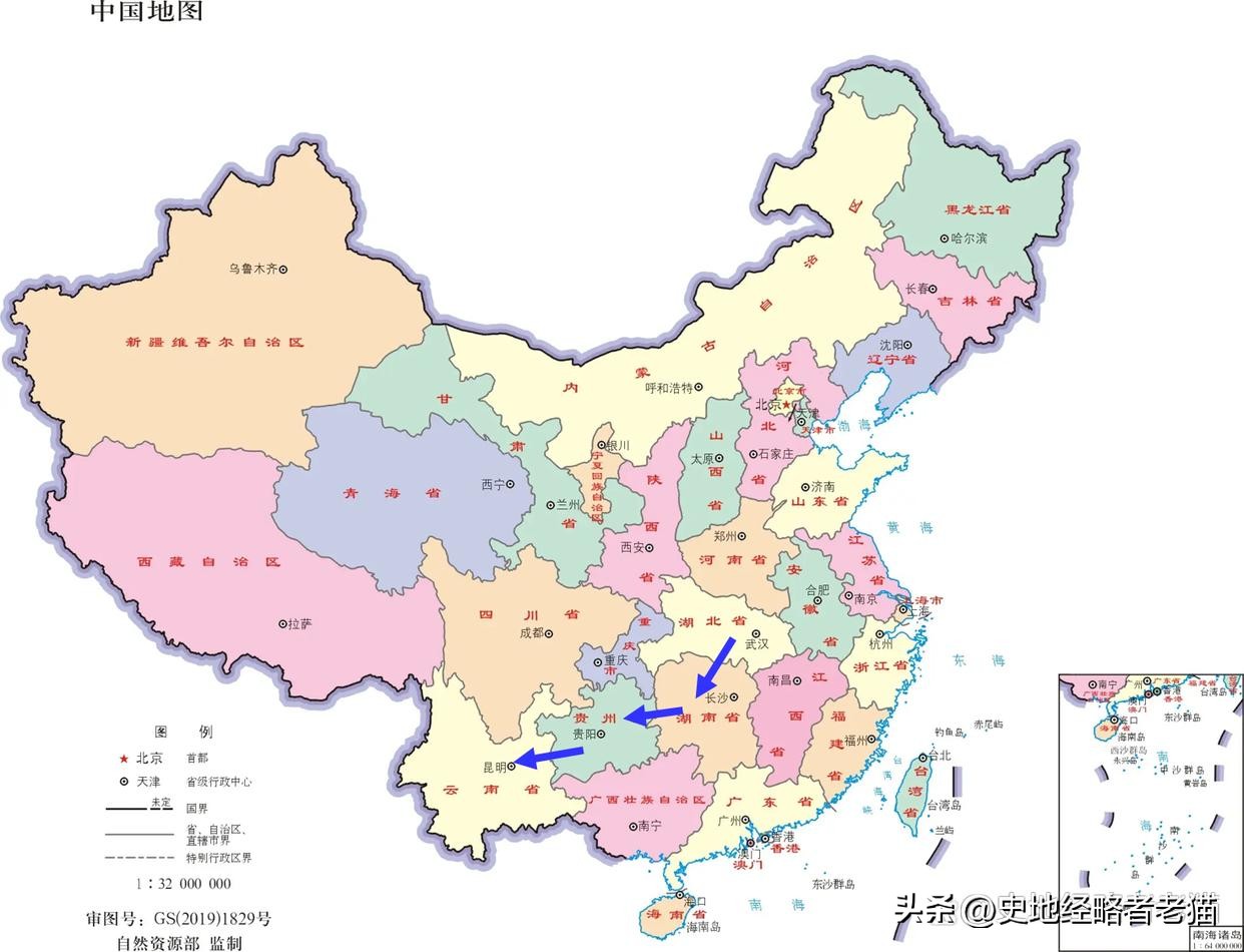 湖北到全国的省是否只经过两个省,湖北到浙江要跨过几个省市
