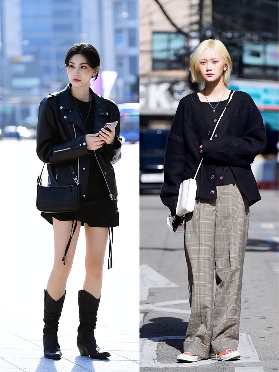 韩国街拍穿搭秋冬,韩国街拍个个时髦又高级