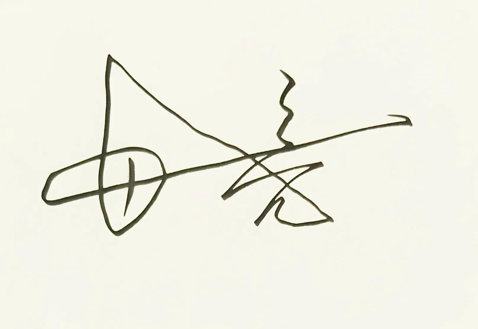 硬笔诗句作品签名,硬笔书法天地写法