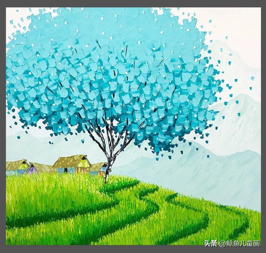 色彩丰富的绘画作品中国风,色彩鲜艳视觉冲击力强的绘画作品