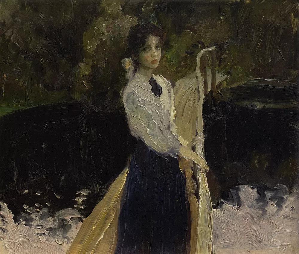 何多苓俄罗斯写生油画,何多苓油画2007