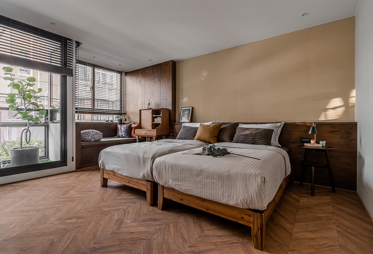 挑高两层小房间设计,40平米两层简约独立屋