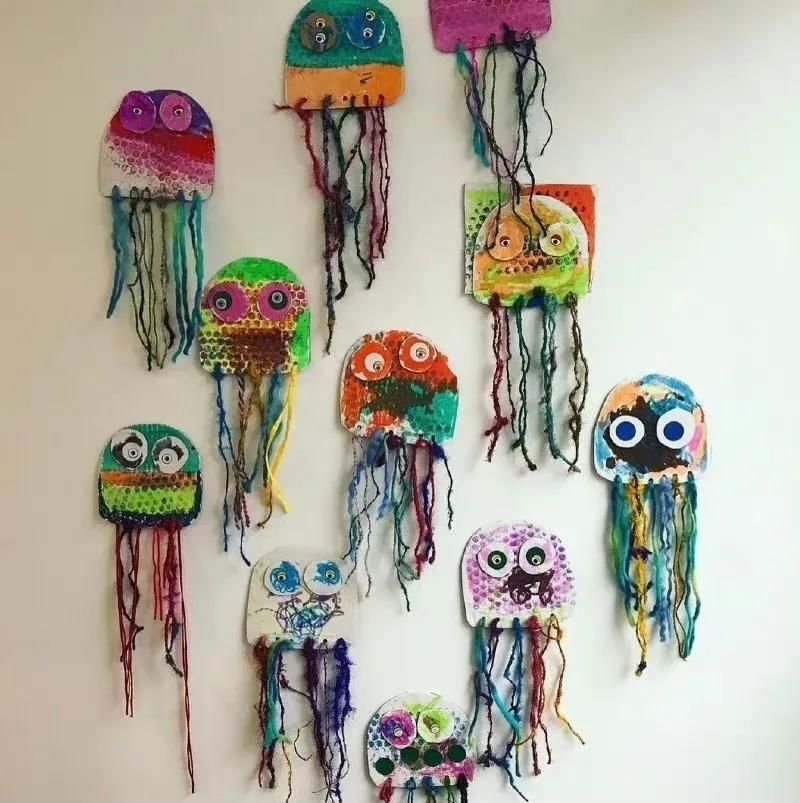 报纸小动物手工图片,纸箱画手工制作动物