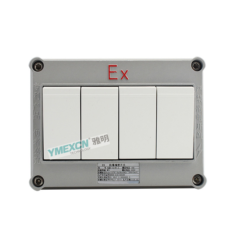 BQM-10-2BQM-10A220V翘板式单联双控防爆墙壁开关