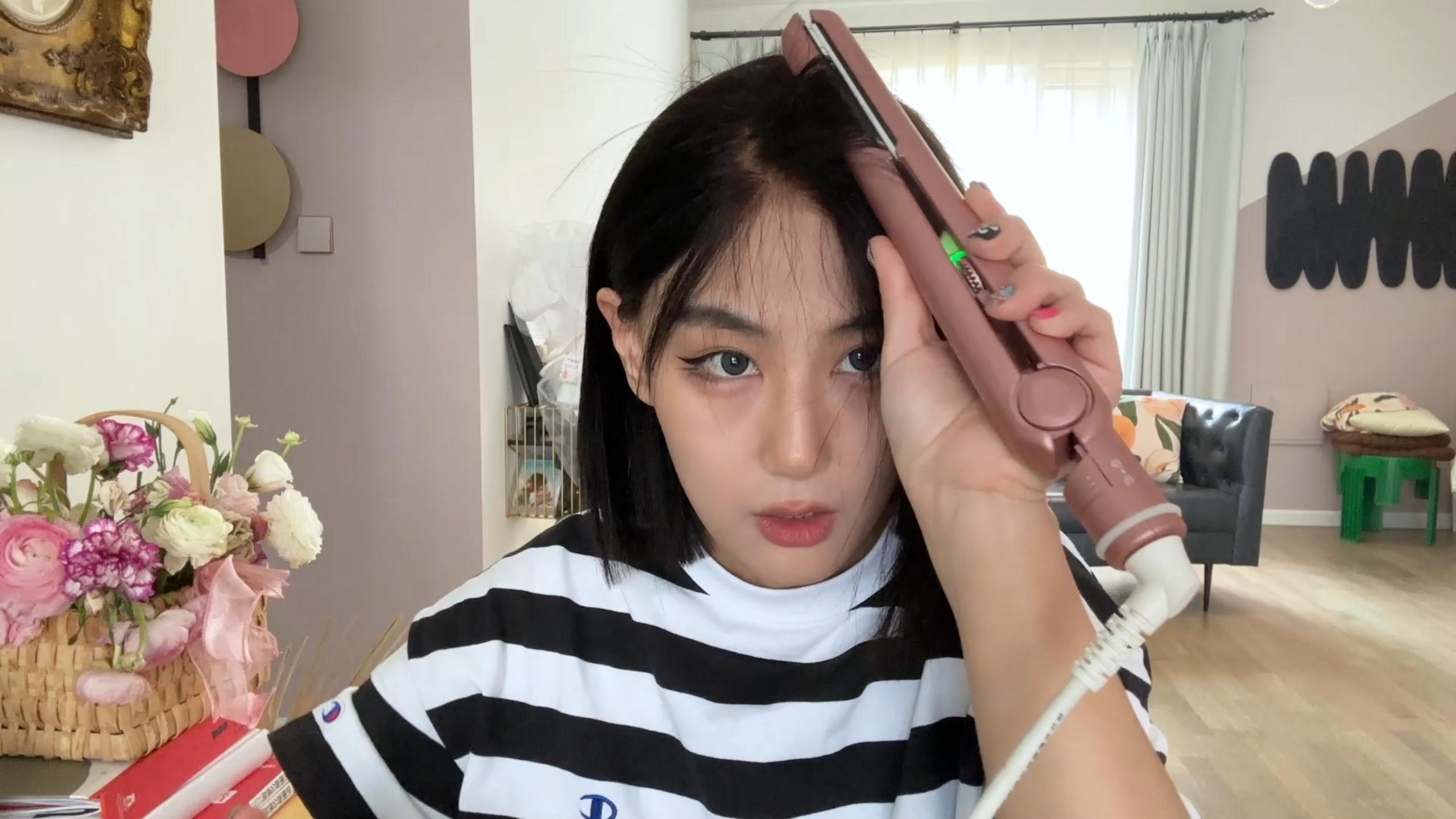 高级感锁骨假发推荐,一刀切锁骨假发夏季