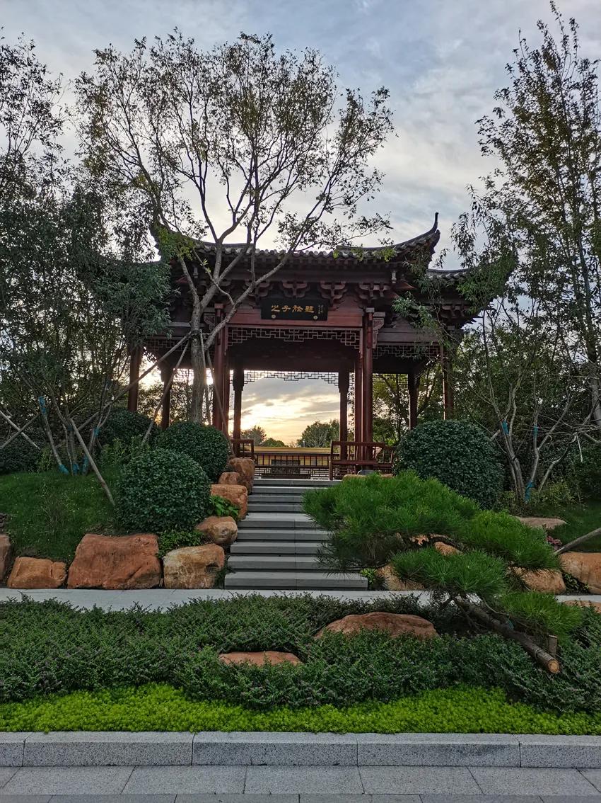 「园臻®作品」廊坊俪景嘉园“桃夭”主题景观之营造