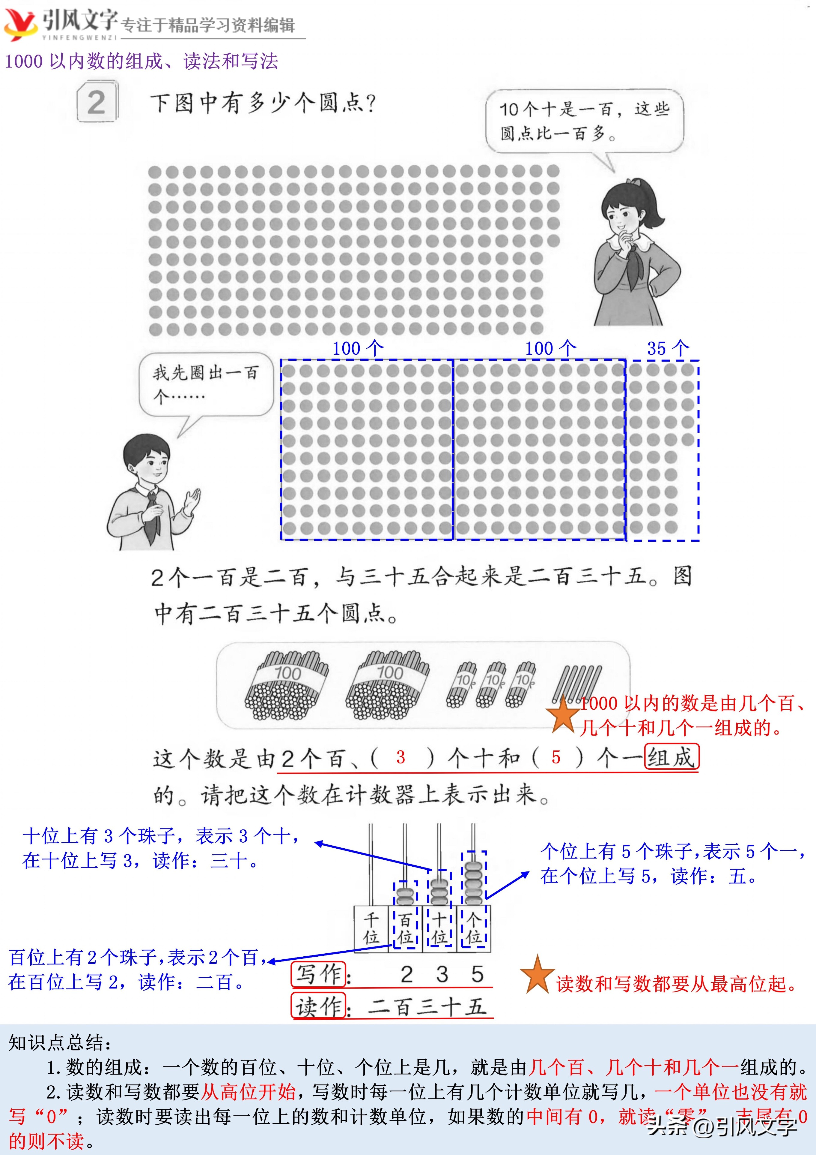 人教版二年级下数学万以内认识,二年级数学下册整千数的认识