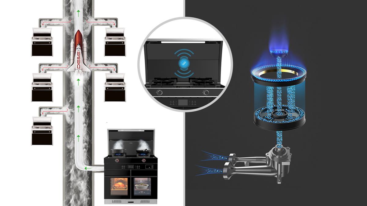 德意智能强排蒸烤一体机集成灶,德意集成灶蒸烤一体哪种好