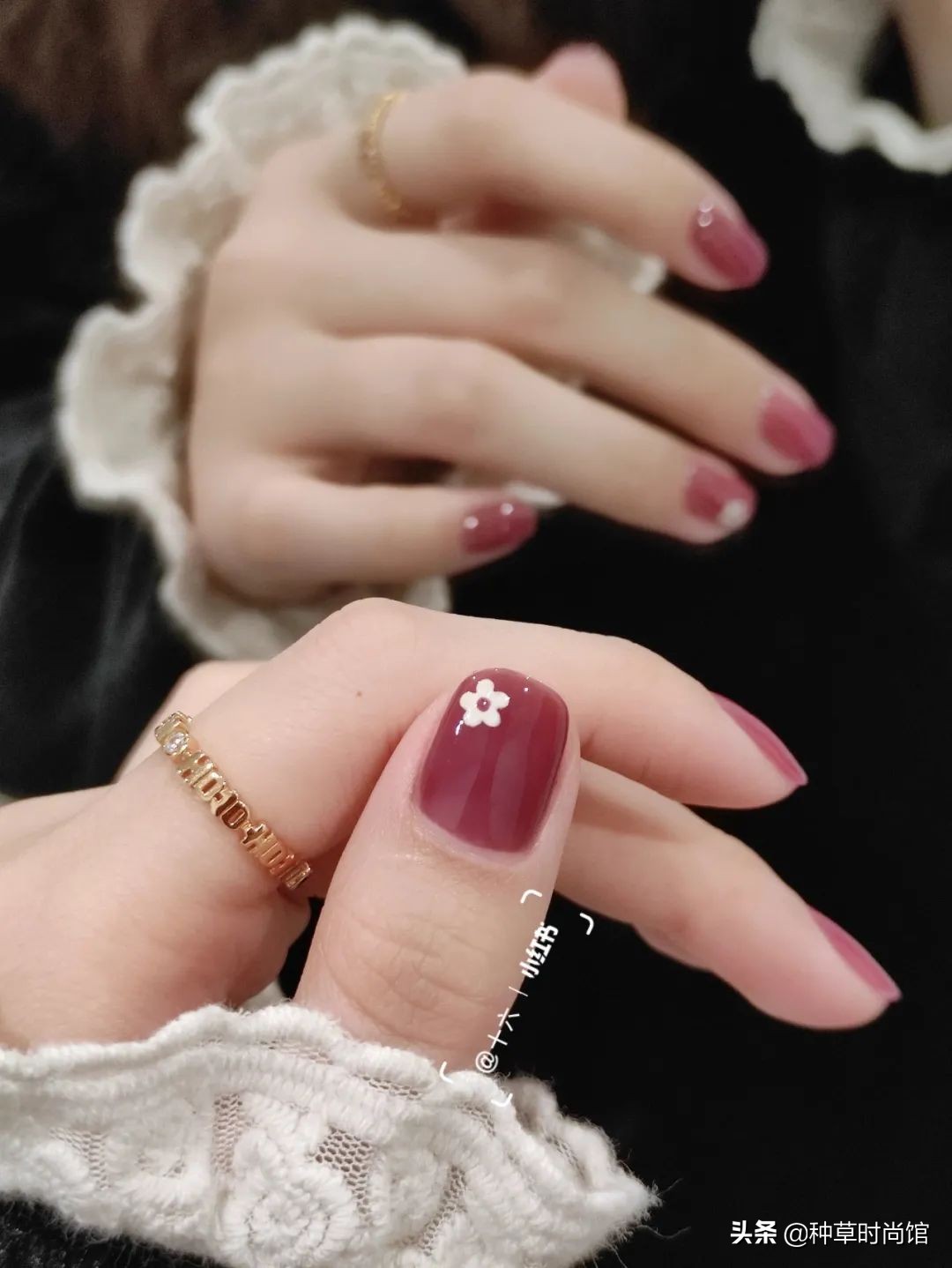 秋冬超显白高级感美甲,春日美甲图片最新款百搭