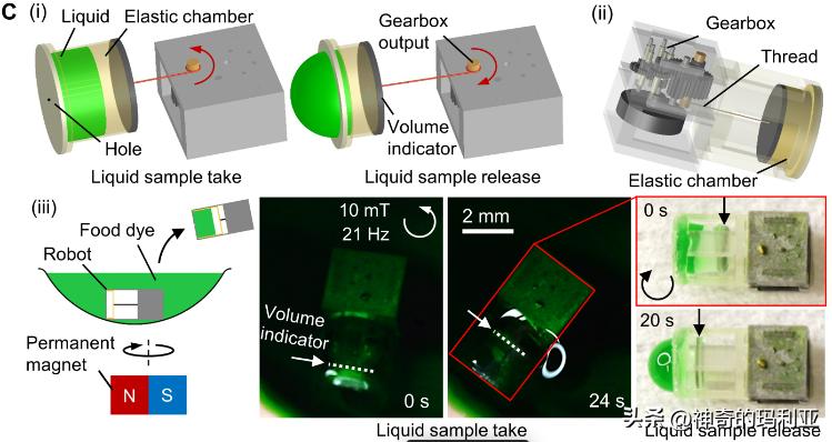 用于无线控制毫米级机器人的磁致动齿轮箱，其究竟有何作用