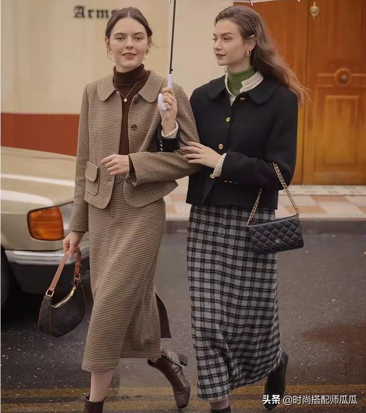 158梨形身材显瘦连衣裙长裙,洋气长裙穿搭技巧