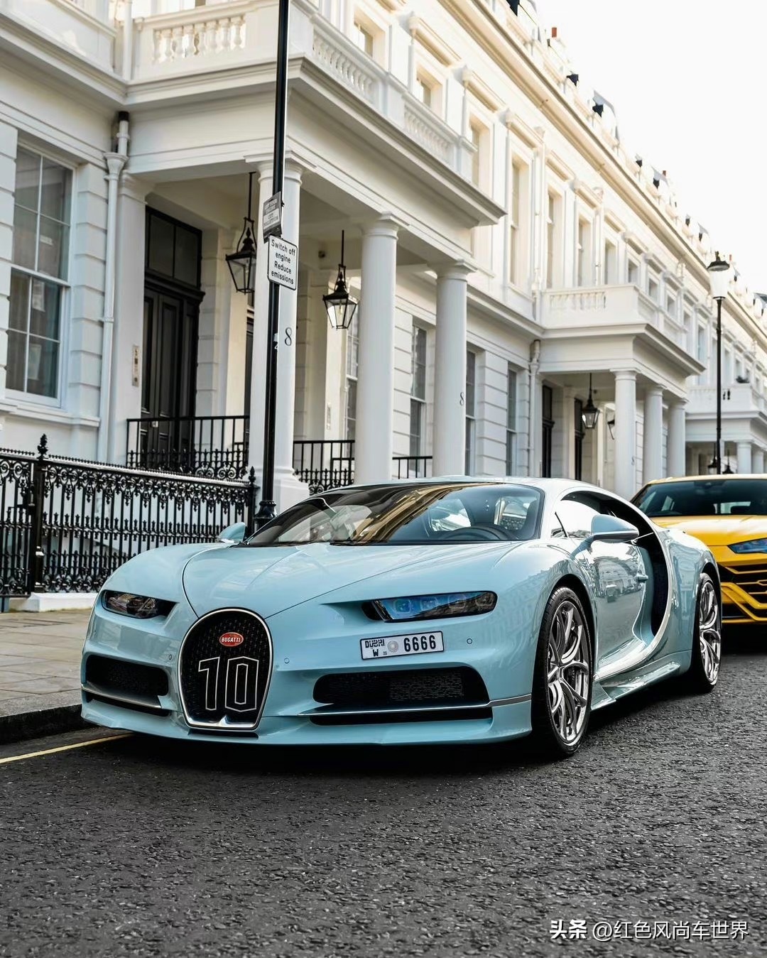 国外街拍精选系列|伦敦街头迪拜大佬座驾布加迪Chiron号比车贵