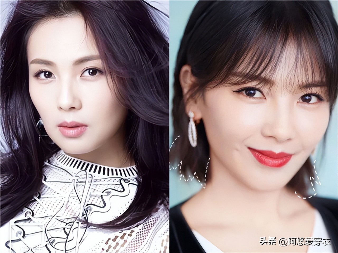 适合长脸的减龄羊毛卷发型,50岁女人头发告别黑长直和羊毛卷