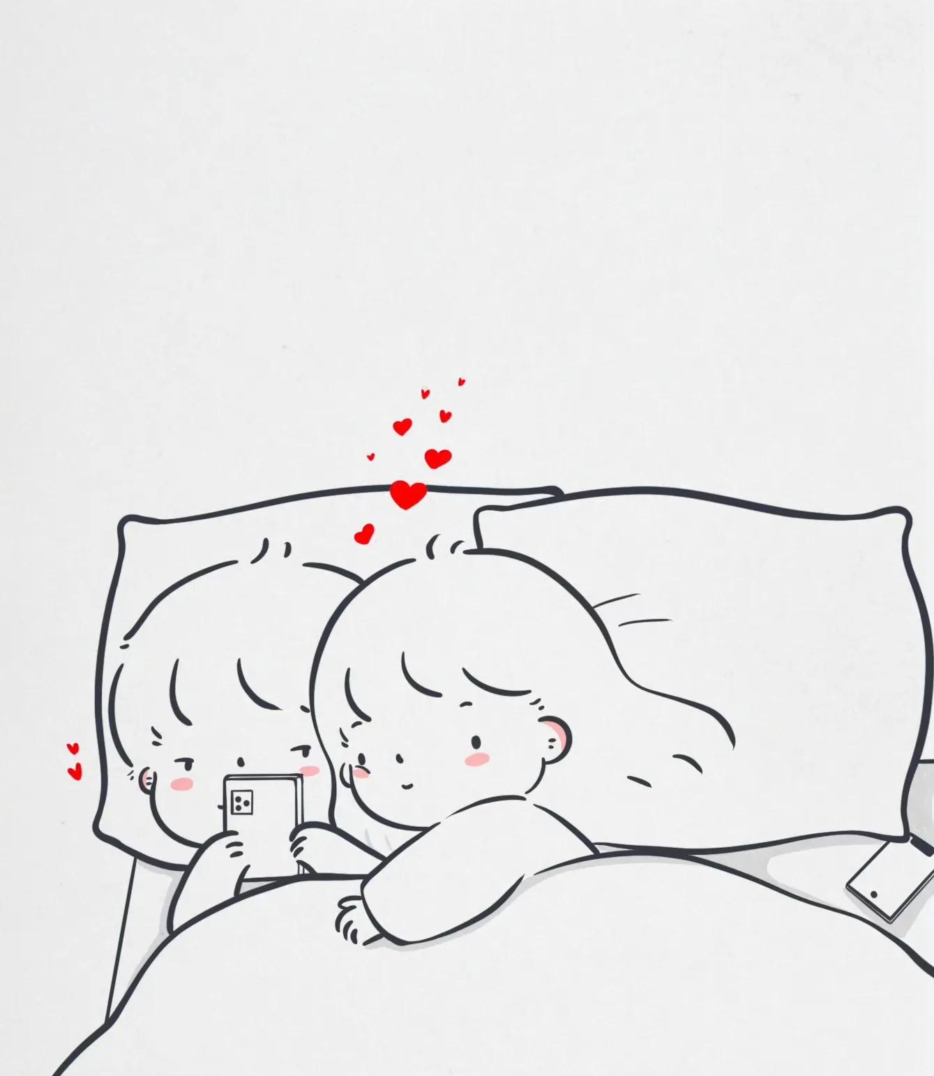 情侣头像爱情简单干净,双向奔赴的头像