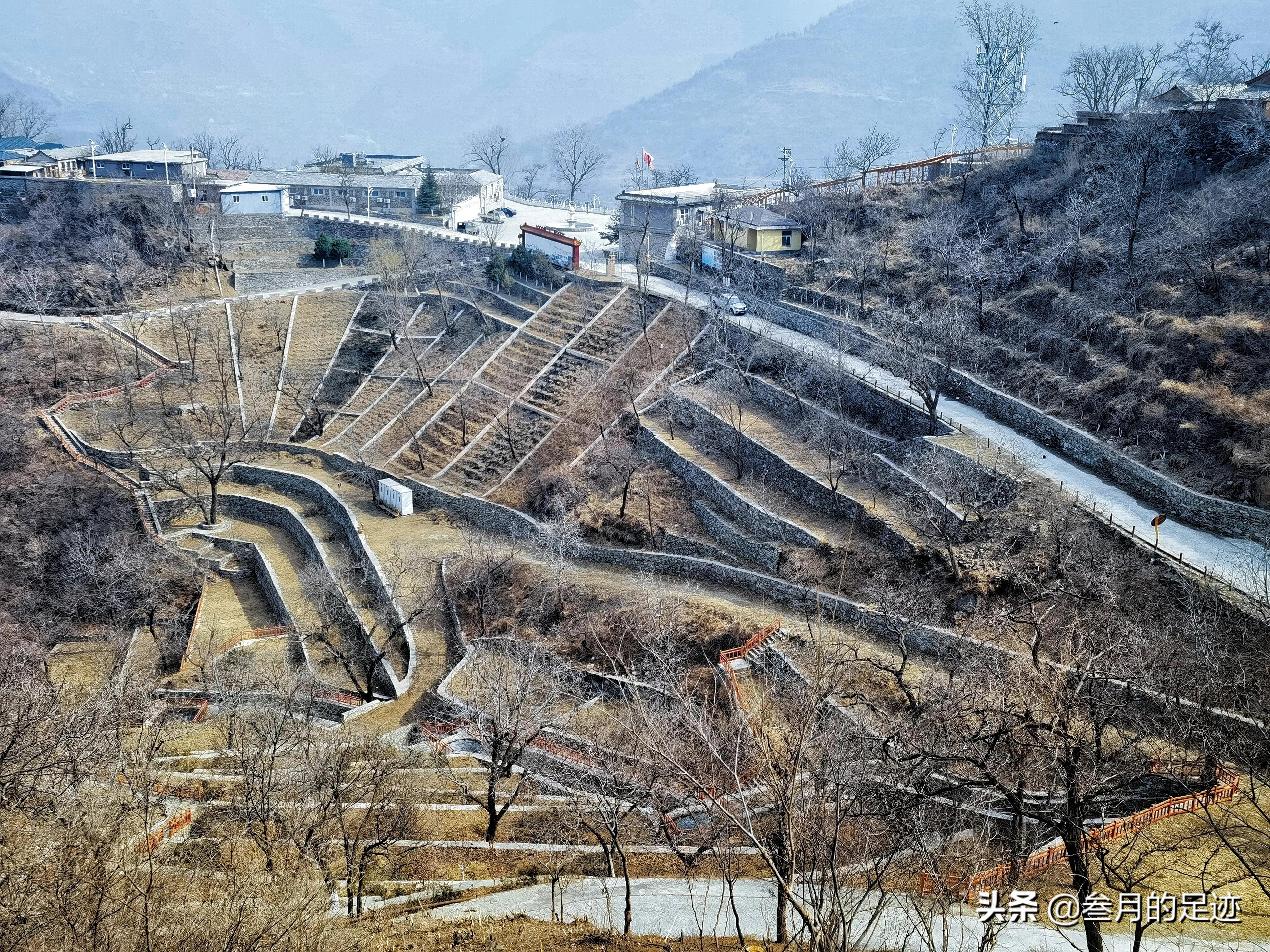 北京房山现在蒲洼梯田赏花,房山大安山梯田观景台