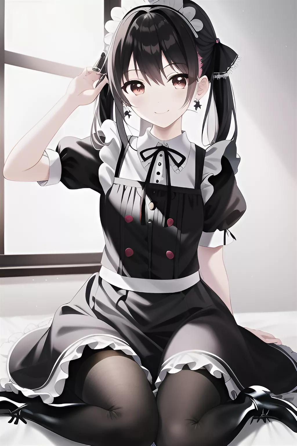 二次元3d动漫美女壁纸手绘,ai二次元壁纸动漫美女