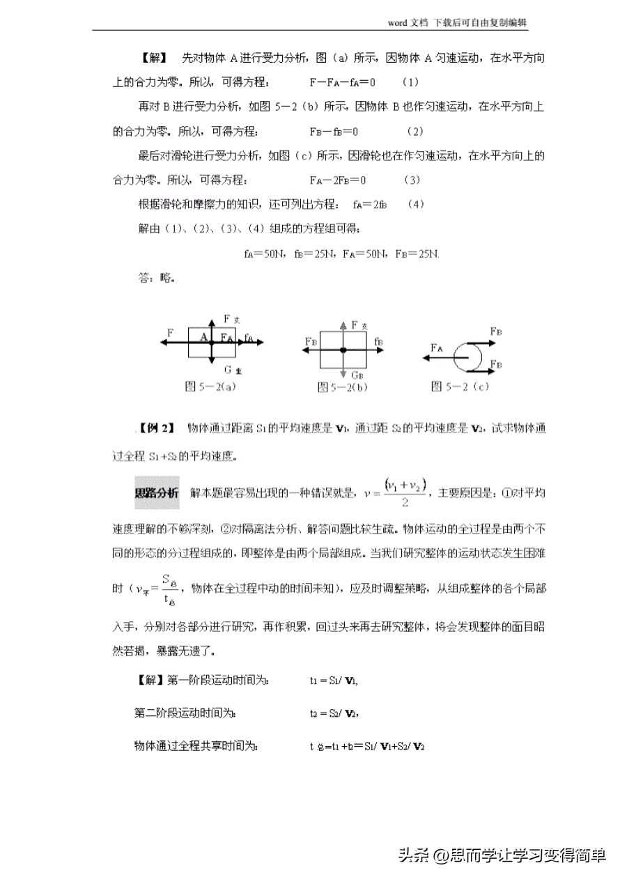 初中物理解题方法大全及技巧,初中物理解题技巧大全及解析