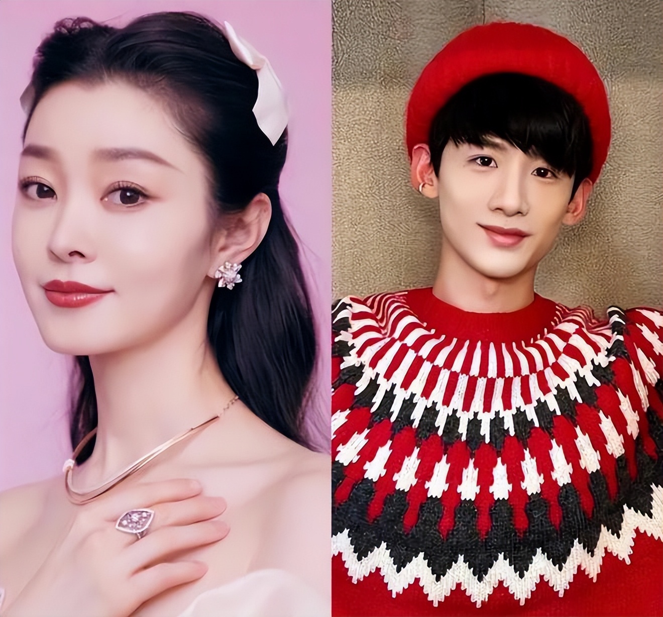 白敬亭穿白色背心抱宋轶,白敬亭宋轶穿同款衣服秀恩爱