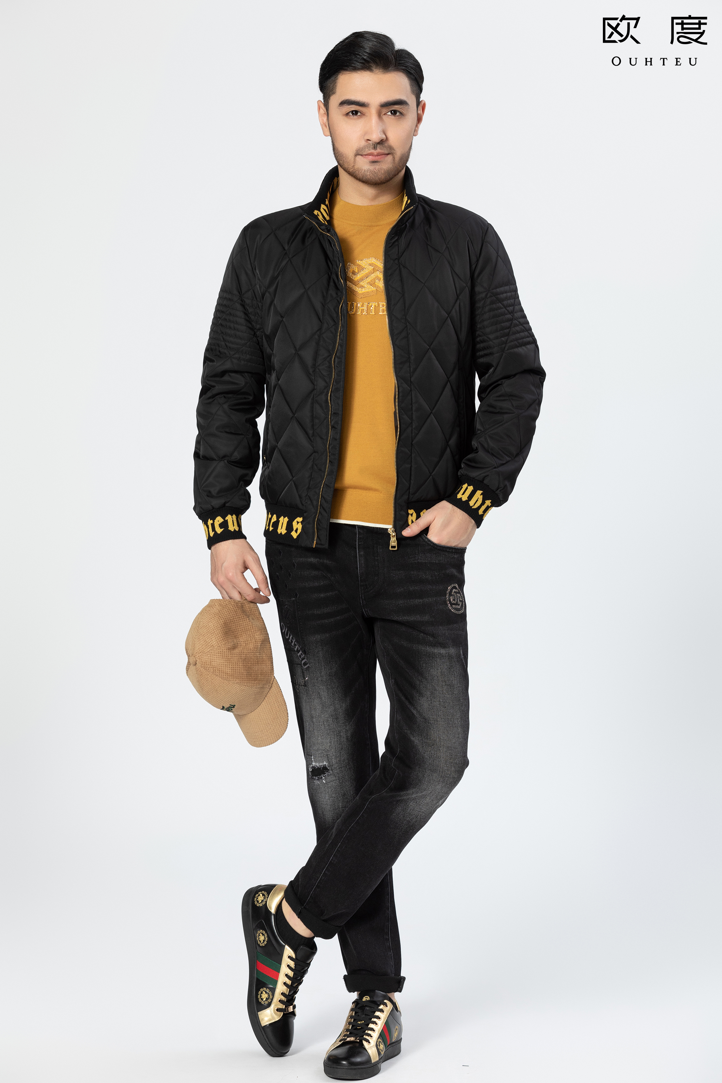 适合冬天的穿搭男,男士冬季轻熟风羽绒服穿搭