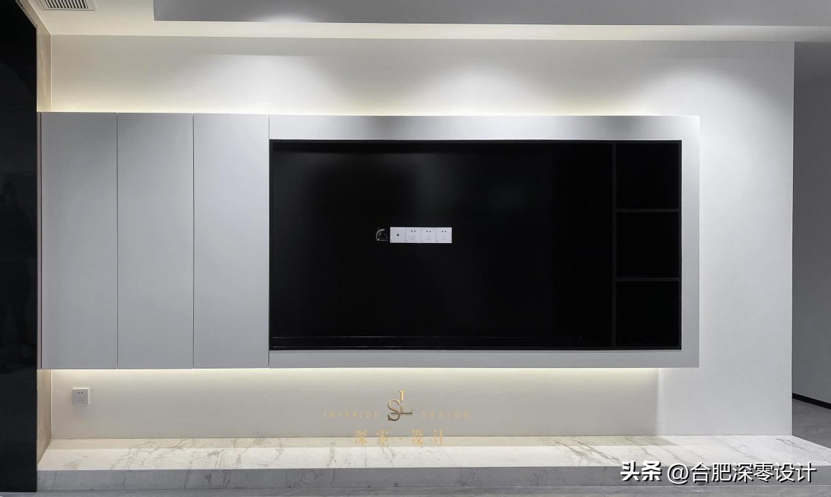电视墙不重视收纳，反倒改做造型，图好看不“实用”，更上档次了