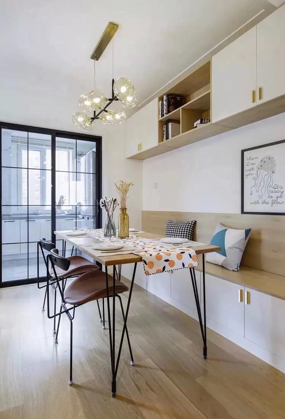 小户型餐厅卡座设计30款,小户型3平米卡座餐厅