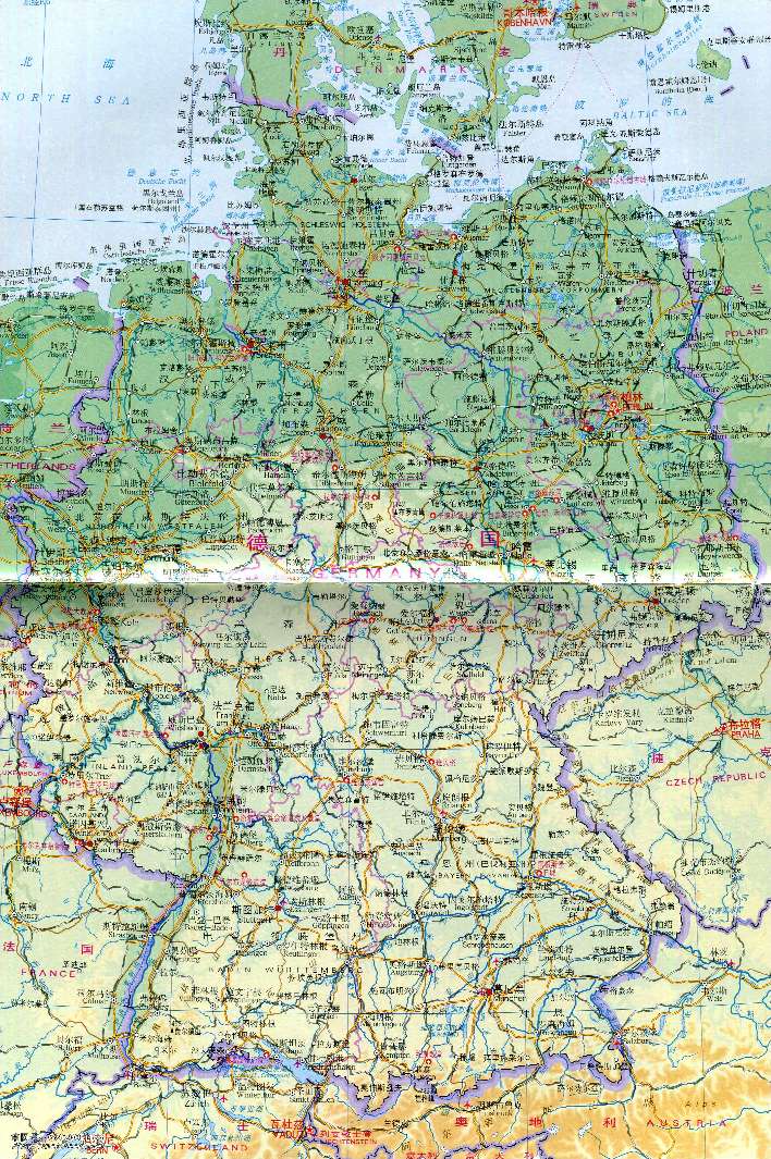 欧洲国家地图及旅游景点,欧洲旅游地图图片大全