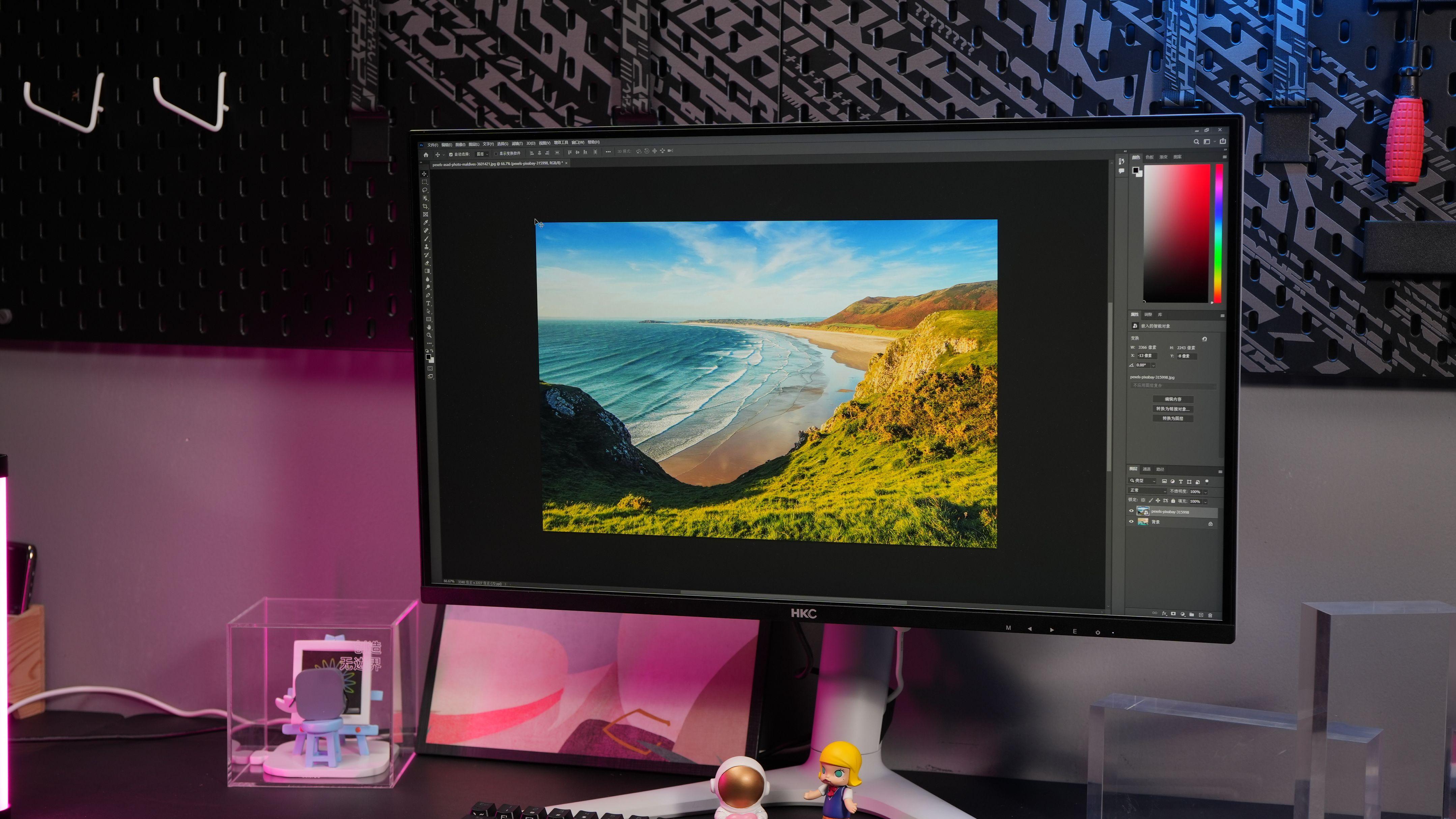 hkc2kminiled显示器测评,hkcminiled