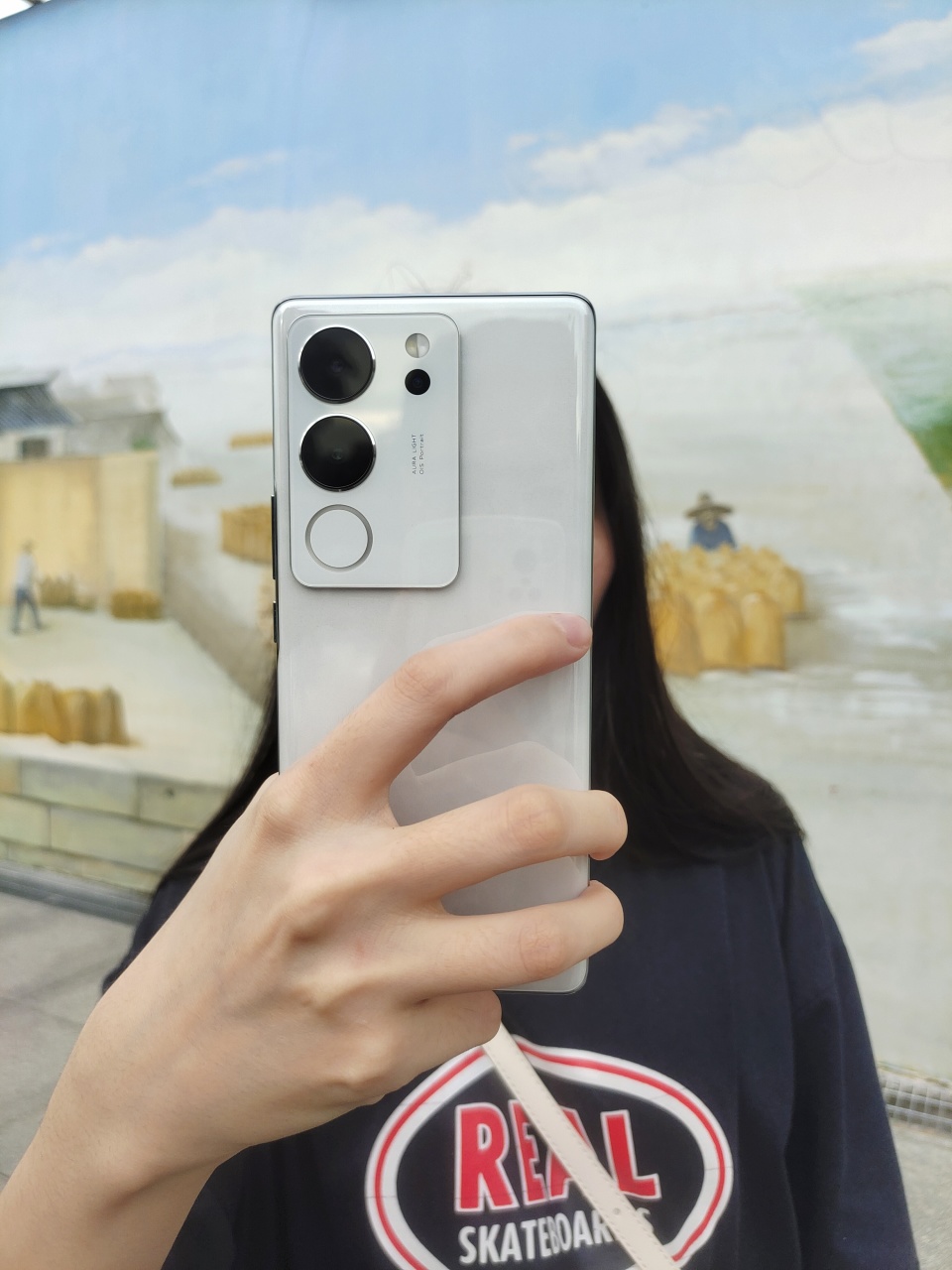 vivos17pro柔光灯试用,vivos17pro冰白玉光与夜