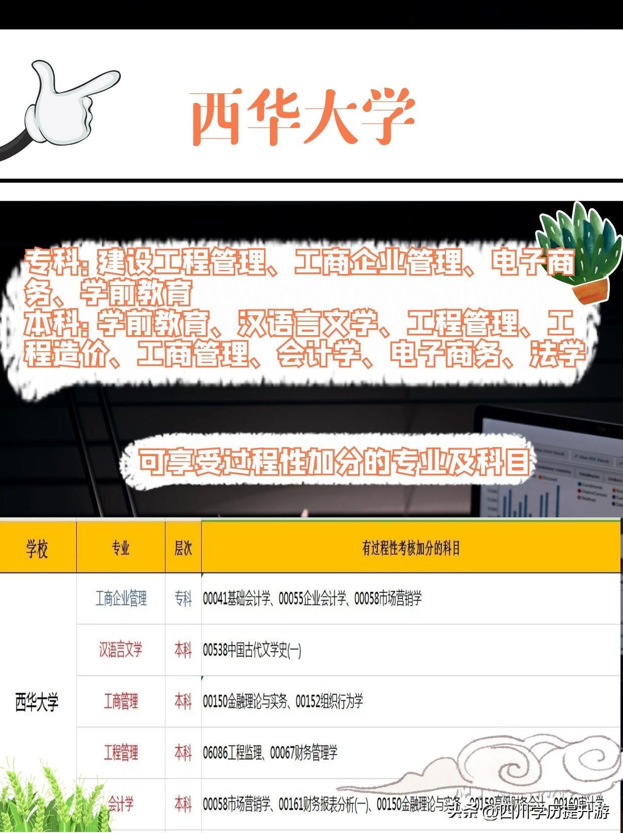 自考大专学校推荐专业有哪些,自考学校和专业推荐