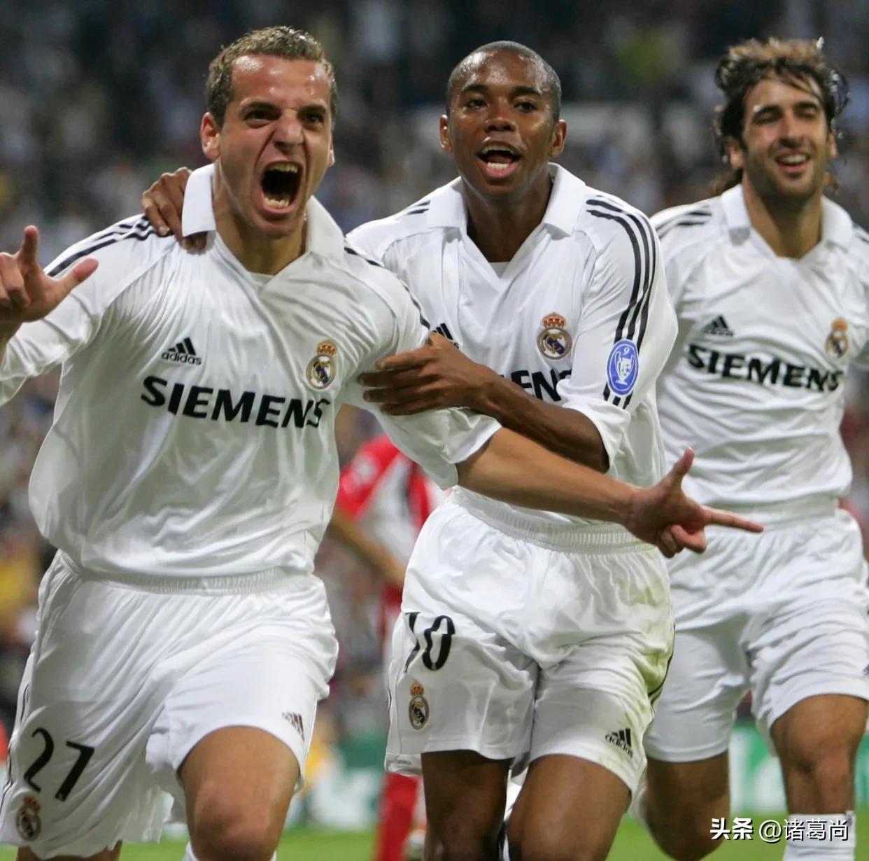 劳尔时期的皇家马德里阵容,翩翩少年衣服