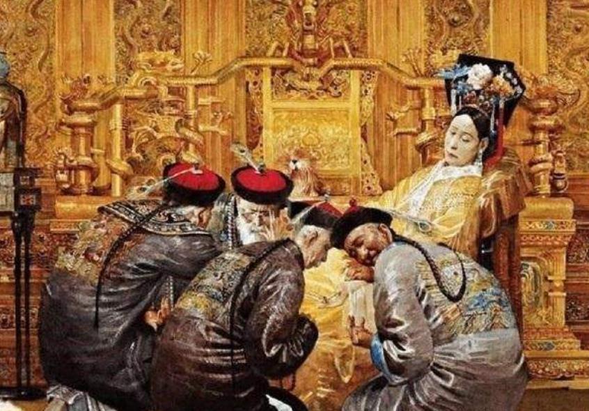 清朝慈禧跟妃子们的照片,清朝妃子真实照片慈禧太后