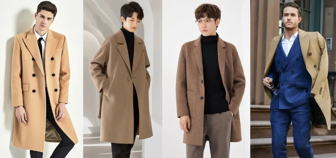 明星超长款驼色大衣穿搭图片,男士驼色大衣穿搭