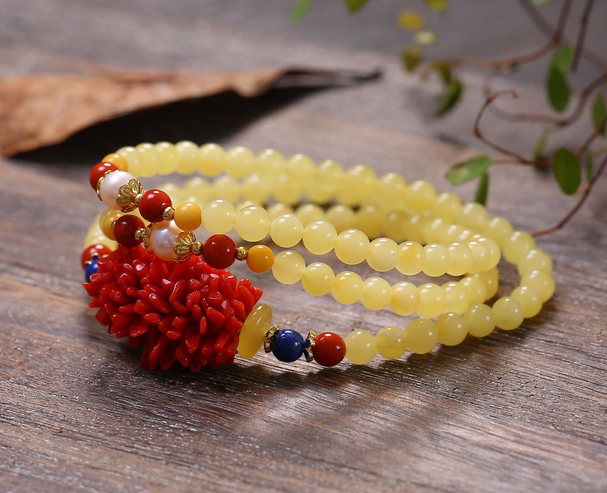 如何把玩琥珀蜜蜡手串变亮呢,琥珀蜜蜡手串适合女士吗