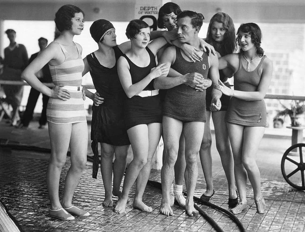 20世纪泳衣老照片,泳衣变化老照片