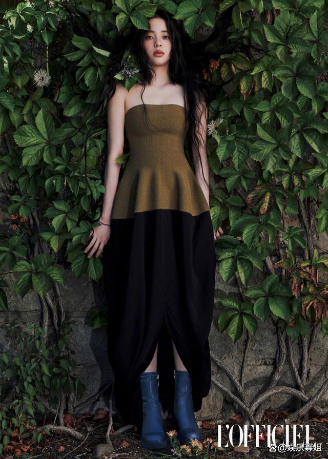 欧阳娜娜穿salomon,欧阳娜娜法式复古风照片