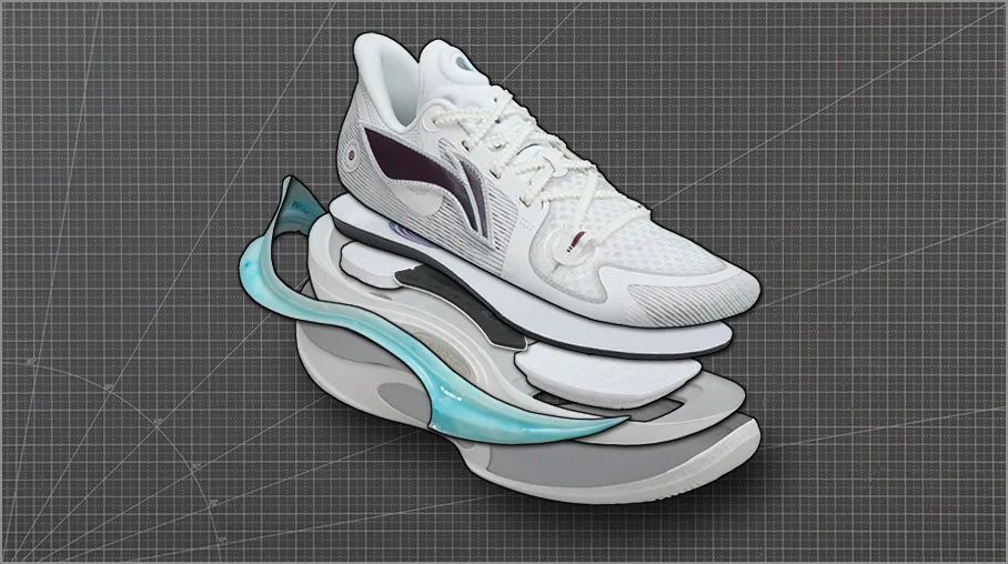 李宁音速7快传拆解图,拆解快传莫兰特1代