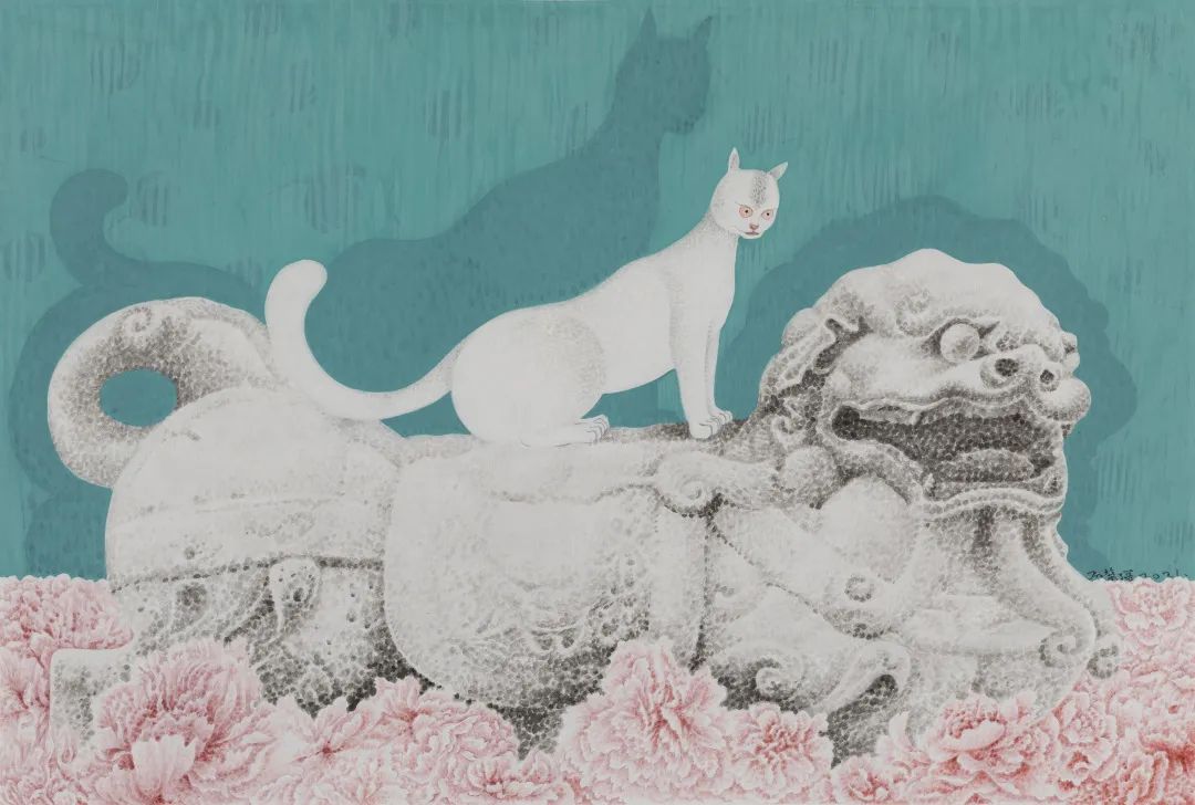 严谨细致的书法,水墨气韵生动的线描