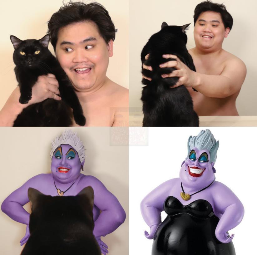 哈哈哈这些猫咪cospaly好怪，再看一眼，还是好怪