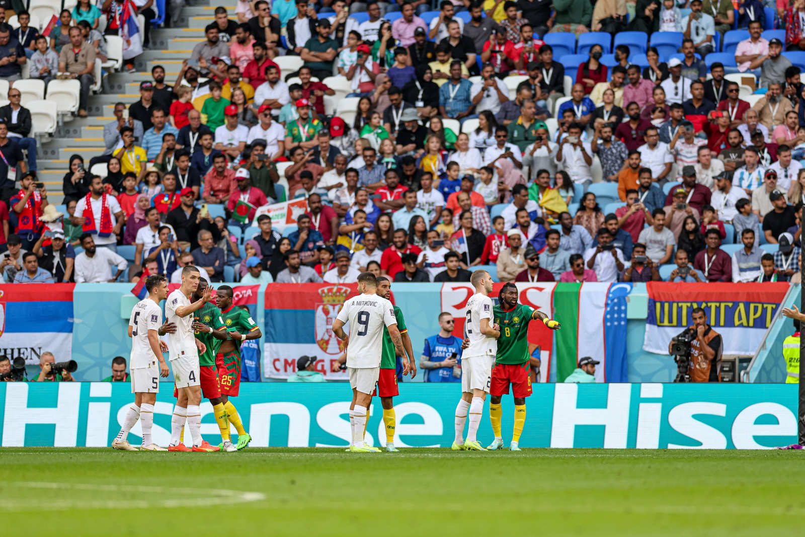 喀麦隆3比3塞尔维亚集锦解说,塞尔维亚喀麦隆球数