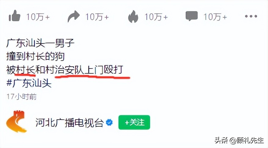 曝男子撞村长的狗被殴打后续,男子撞倒村长的狗遭殴打