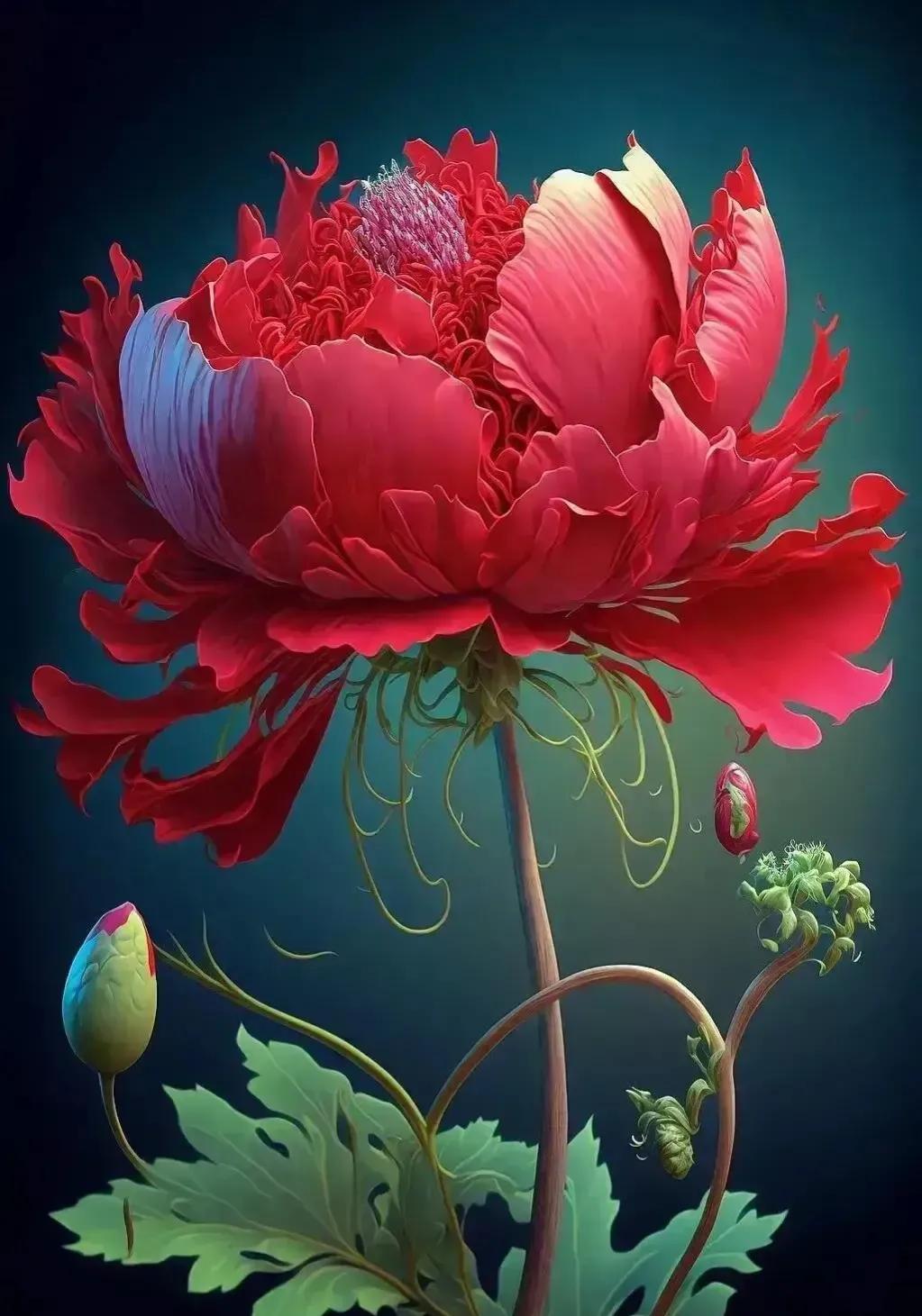 花朵盛开绚丽多彩让人赏心悦目,多姿多彩的花令人心情愉悦