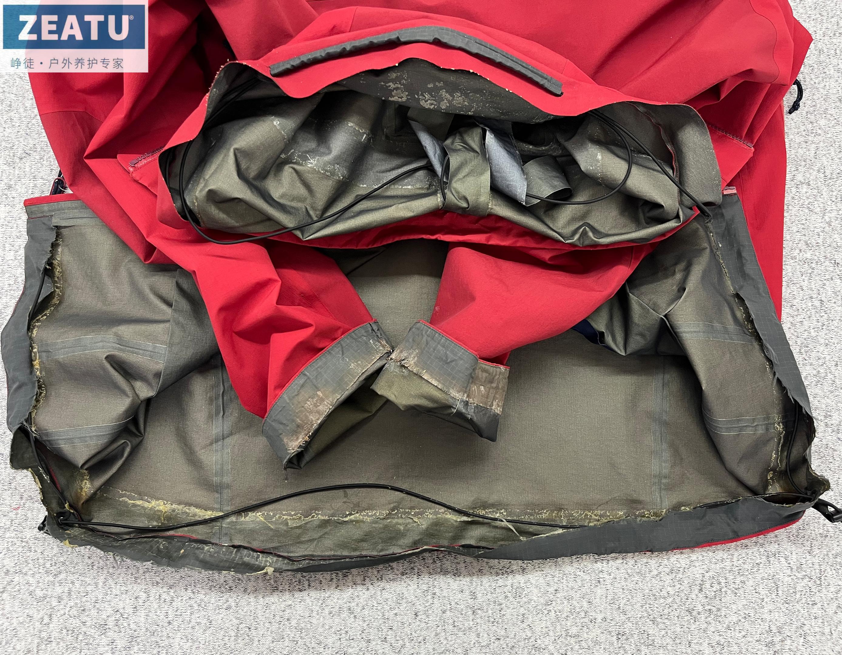 始祖鸟破洞冲锋衣如何修复,始祖鸟冲锋衣防水修复教程