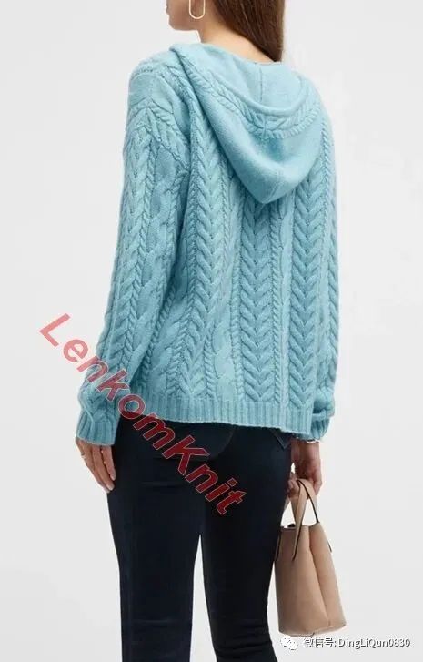 蓝色针织衫图解,有图解的套头针织衫