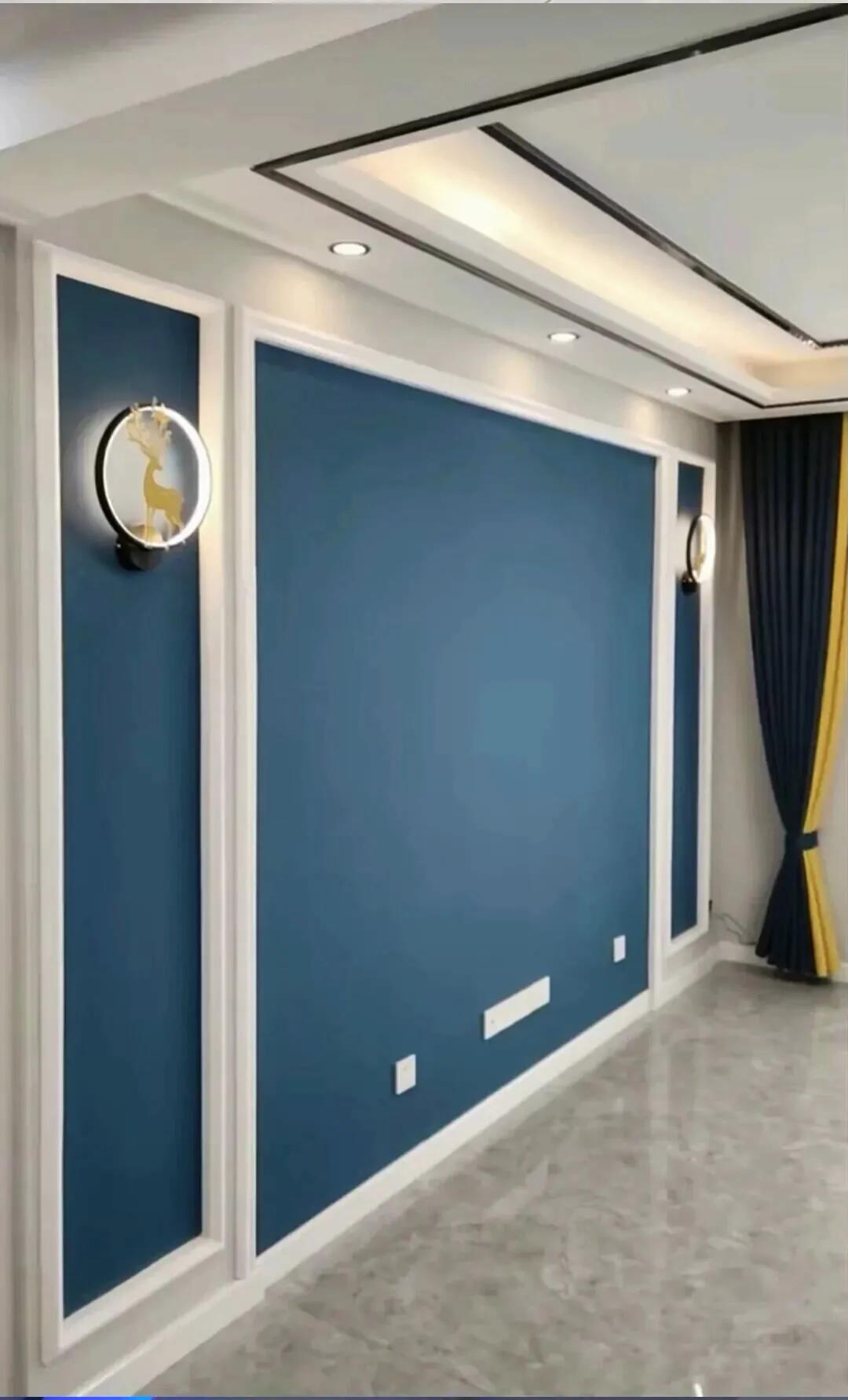 2019影视墙壁布效果图大全集,简约壁布影视墙图片大全集